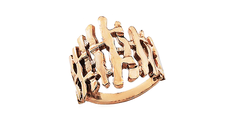 ск116 Золотое кольцо без камней