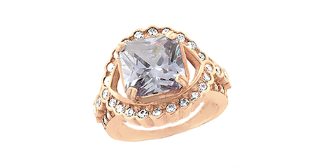 ск120 Золотое кольцо с крупным камнем