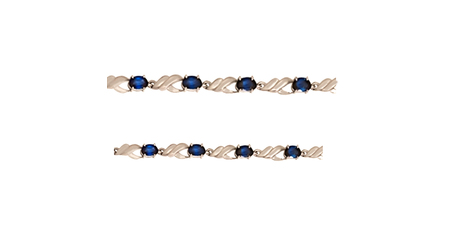 Привлекательный литьевой браслет с фианитами бр005