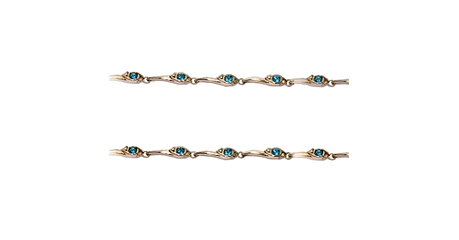 Изящный литьевой браслет с фианитами бр006