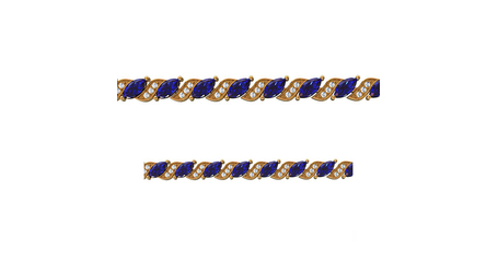 Женский литьевой браслет с фианитами бр021