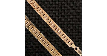 Цепь штампованная №1, застежка-карабин. Цена - за 50 см.