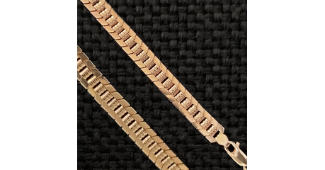 Цепь штампованная №1, застежка-карабин. Цена - за 50 см.