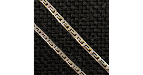 Цепь штампованная №5, застежка-карабин. Цена - за 50 см.