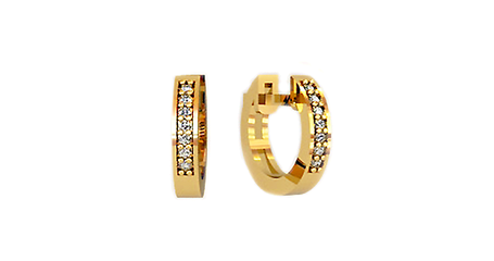 дт001 Серьги - колечки детские 