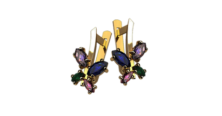 дт021  Серьги детские 