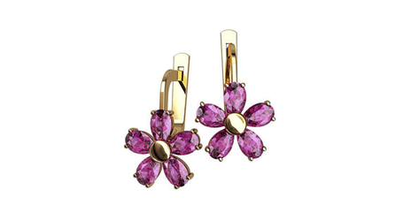 дт031 Серьги детские 