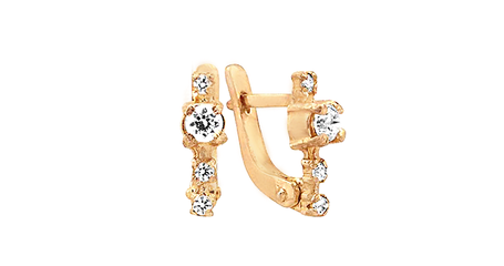 дт084 Серьги детские с камушками