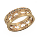 кц019 Женственное золотое кольцо.