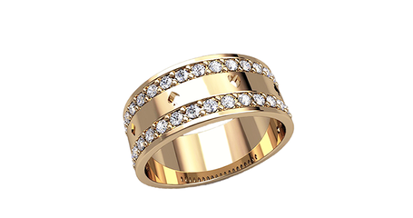 кц030 Кольцо золотое 