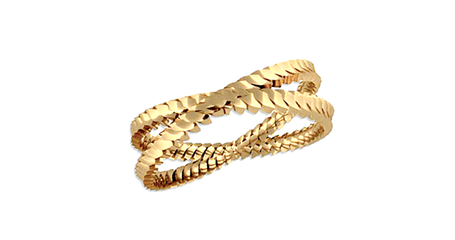 кц033 Скрещенные линии в золоте.