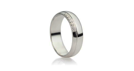 кц064 Кольцо классической формы с фианитами