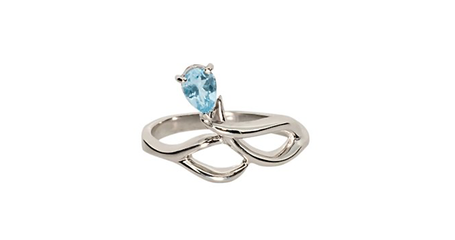 кц077 Нежное кольцо «Капелька росы»