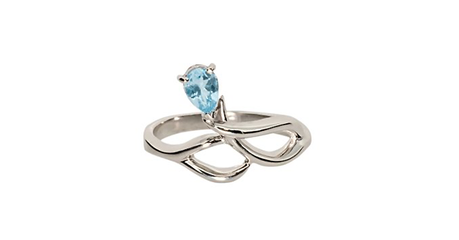 кц077 Нежное кольцо «Капелька росы»