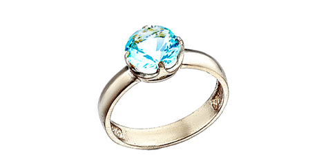 кц119 Золотое кольцо с фианитом 