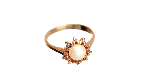 кц224 Кольцо с жемчужинкой