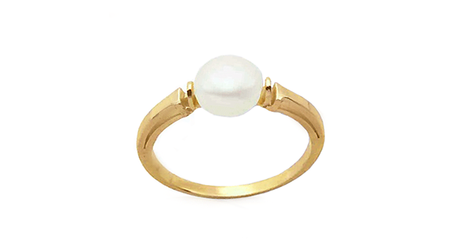 кц228 Белый жемчуг в золоте 