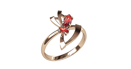 кц257  Кольцо - для настроения 