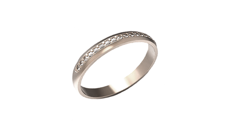 кц266 Золотое кольцо с фианитами