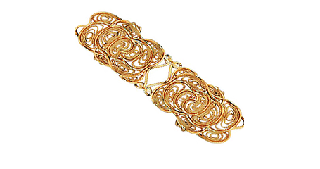 кц357 Кольцо фаланговое из золота без камней.