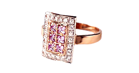 кц364 Сияющее золотое колечко