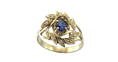 кц368 Кольцо с фианитами 