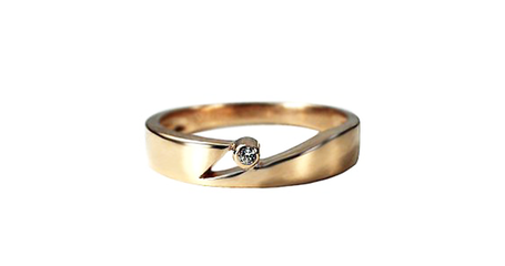 кц378 Кольцо с фианитом