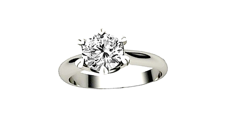 кб068 Золотое кольцо под крупный бриллиант 