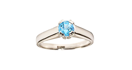 кб069 Кольцо из белого золота.