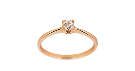 кб072 Кольцо золотое под бриллиант 