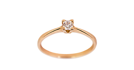 кб072 Кольцо золотое под бриллиант 