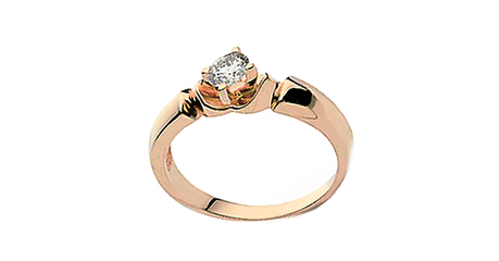 кб079 Кольцо из золота под бриллиант 