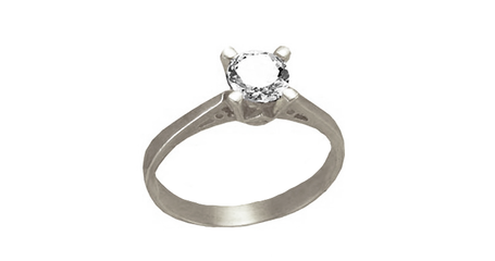 кб086 Изысканное золотое кольцо под бриллиант.