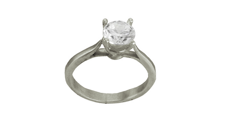 кб087 Золотое кольцо под крупный бриллиант 