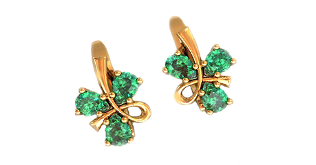 кт066 Серьги «Капельки» в золоте.