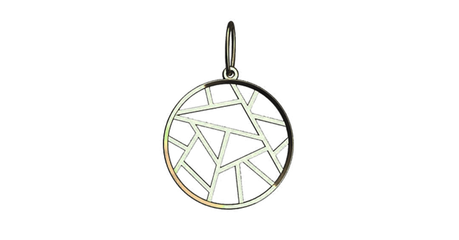 кт119 Подвес «Паутинка» в золоте