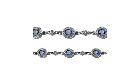 Королевский браслет с фианитами кт183