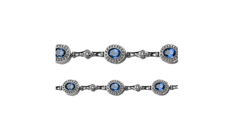 Королевский браслет с фианитами кт183