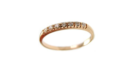 кт252 Золотое кольцо с фианитами