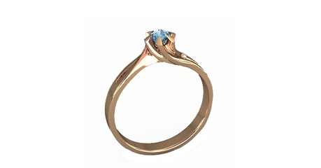 кт260 Витиеватое золотое кольцо.