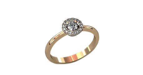 кт266 Золотое кольцо классической формы.