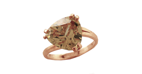 кт321 Кольцо из золота с крупным фианитом.