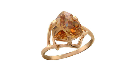 кт325 Кольцо из золота с крупным фианитом.