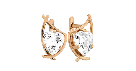 кт326 Золотые серьги с триллионами.