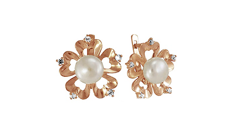 кт388 Серьги с жемчугом 