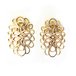 кт394 Ажурные серьги в золоте. 