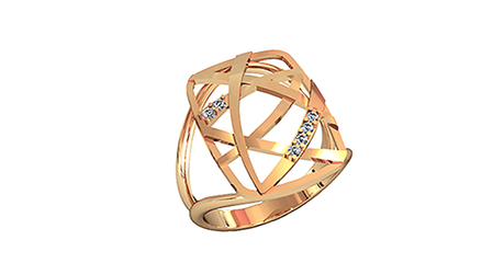 кт407 Кольцо-печатка из золота.