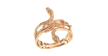 кт409 Кольцо из золота «Змеи».