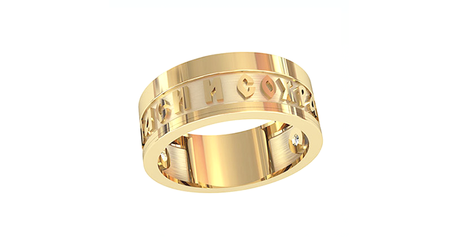 кс008 Кольцо с молитвой 