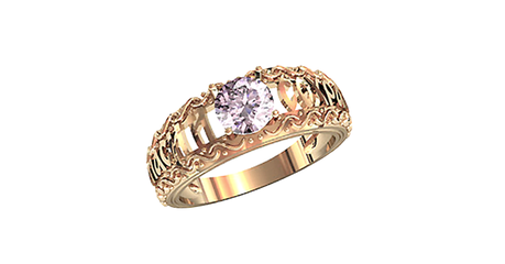 кс015 Кольцо с молитвой